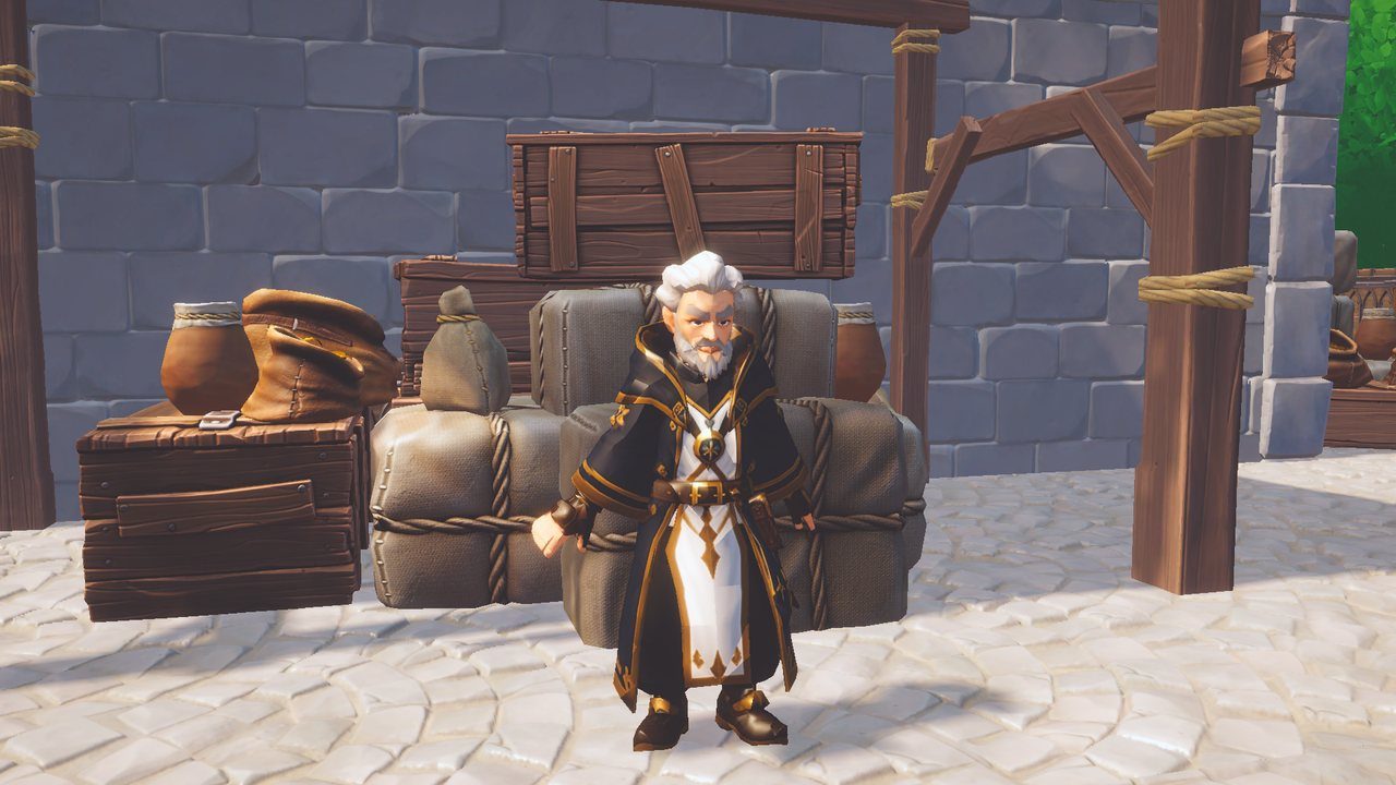 Percival the healer by his cauldron.